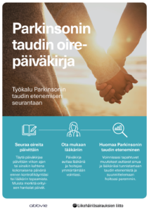 Parkinsonin taudin oirepäiväkirjan kansikuva